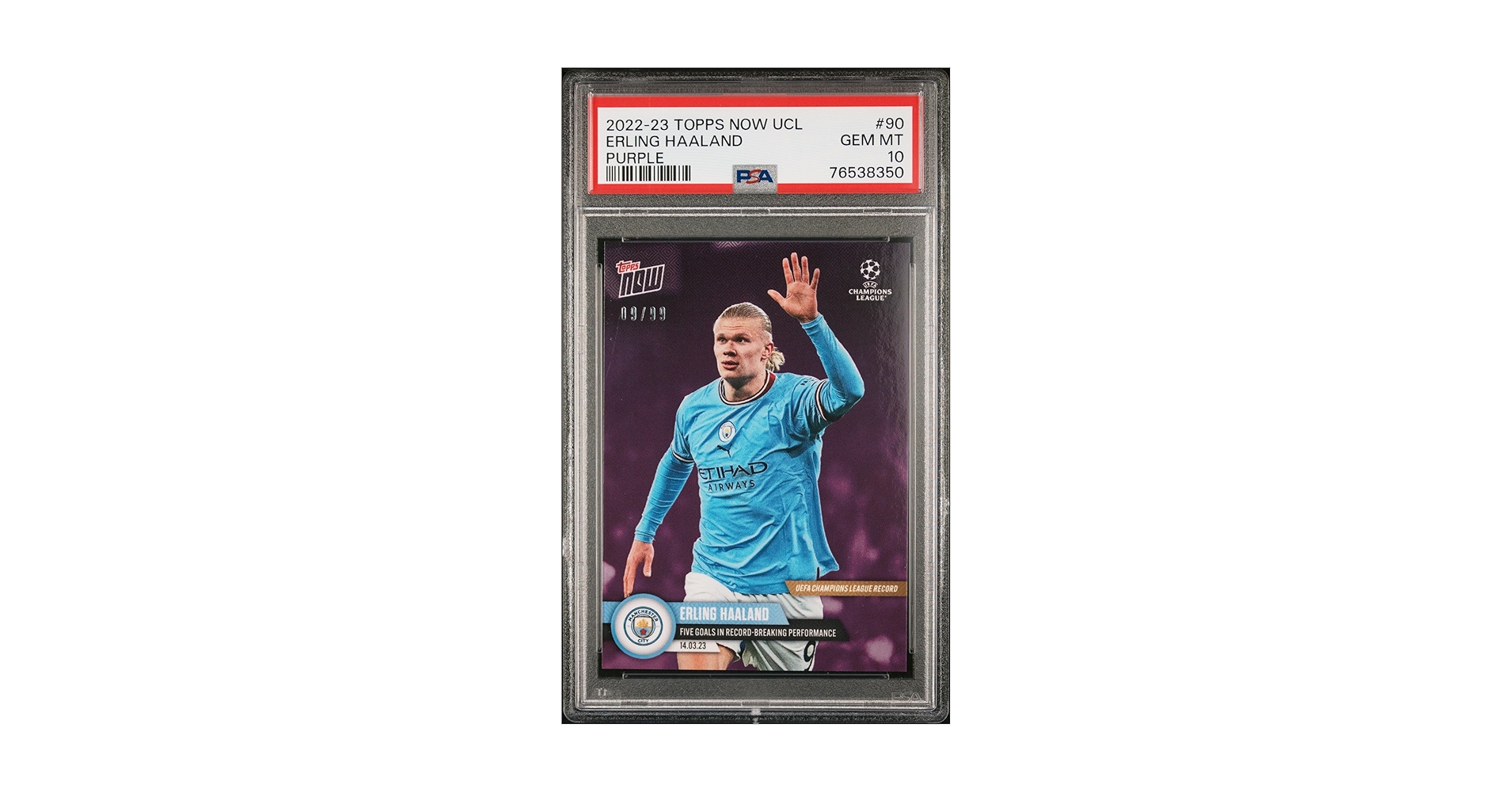 Topps UEFA CL Erling Haaland PSA10 鑑定済 Topps UEFA CL Erling Haaland PSA10 鑑定済 2022 Topps UEFA